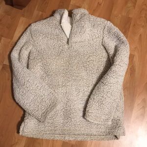Love Tree Sherpa Pullover Jacket/Top